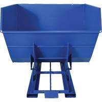 Conteneur autobasculeur, Acier, 4 vg³, Bleu Industrial Sales