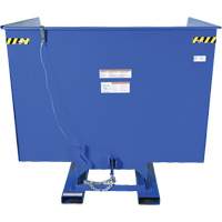 Conteneur autobasculeur, Acier, 4 vg³, Bleu Industrial Sales