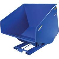 Conteneur autobasculeur, Acier, 4 vg³, Bleu Industrial Sales