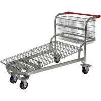 Chariot en treillis emboîtable, Acier, 28-3/4" x 37-1/16" x 59-5/8", Capacit&eacute; 275 lb Industrial Sales