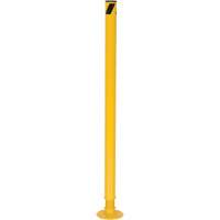 Borne de protection &agrave; ressort, Acier, 42" h x 2-1/8" la, Jaune Industrial Sales