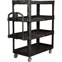 Heavy-Duty Ergo Utility Cart, 4 Tiers, 24-1/4" x 62-2/5" x 54-1/10", 700 lbs. Capacity Industrial Sales