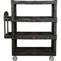 Heavy-Duty Ergo Utility Cart, 4 Tiers, 24-1/4" x 62-2/5" x 54-1/10", 700 lbs. Capacity Industrial Sales