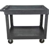 Chariot utilitaire pour l'entretien, 2 tiers, 24-5/8" x 32-1/2" x 40", Capacit&eacute; 550 lb Industrial Sales