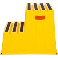 Escabeau industriel, 2 marches, 26" x 22-7/16" x Hauteur 19-11/16" Industrial Sales