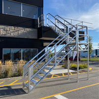 3-5 Step Telescopic Aluminum Smart Stairs Industrial Sales