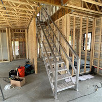 3-5 Step Telescopic Aluminum Smart Stairs Industrial Sales