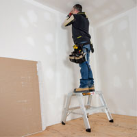 Poste de travail chevalet de sciage portatif, Cadre Aluminium, 12-1/4" p x 24" h Industrial Sales