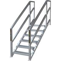 SmartStairs 6-10 Steps Modular Construction Stair System, 75" H Industrial Sales