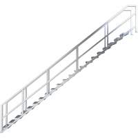 SmartStairs 17-21 Steps Modular Construction Stair System, 157-1/2" H Industrial Sales