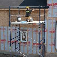 Tour d'&eacute;chafaudage compl&egrave;te avec roulettes, 69-1/2" p x 178" h Industrial Sales