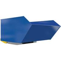 Conteneur autobasculeur robuste en style H, Acier, 1 vg³, Bleu Industrial Sales