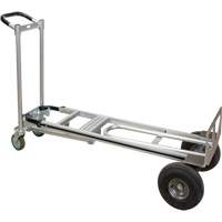 3-in-1 Convertible Hand Truck, Aluminum, 600 lbs. Capacity Industrial Sales
