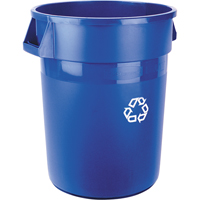 Contenant de collecte des d&eacute;chets recyclable Brute, Vrac, Plastique, 32 gal. US Industrial Sales