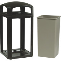Landmark Series&reg; Classic Container Frame With Rigid Liner, Plastic, 50 US gal. Industrial Sales