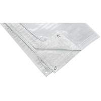 Insulated Tarp, Polyethylene, White, 20' x 12' x 8 mils Industrial Sales