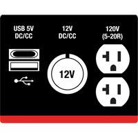 Inverter Generator, 2500 W Surge, 1800 W Rated, 4.2 L Tank Industrial Sales