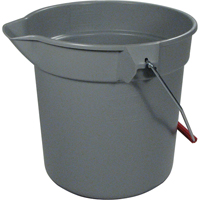 Brute&reg; Bucket, 2.5 US Gal. (10 qt.) Capacity, Grey Industrial Sales