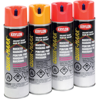 Industrial Quik-Mark Solvent-Based Inverted Marking Paint, 17 oz., Aerosol Can Industrial Sales