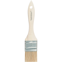 Chip Paint Brush, White China, Wood Handle, 1-1/2" Width Industrial Sales