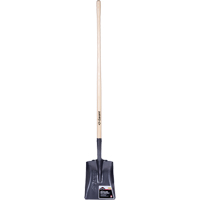 Pelle carr&eacute;e  Pro, Bois, Lame Acier durci, Manche en Droit, Longueur 48" Industrial Sales