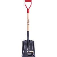 Pro Square Point Shovel, Wood, Tempered Steel Blade, D-Grip Handle, 27-3/4" Long Industrial Sales