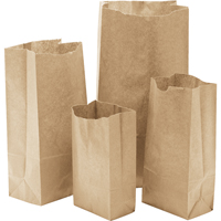 Paper Bags, Paper, 6" W x 11-0/0" L Industrial Sales