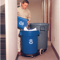 Socle roulant Tandem Brute, Noir Industrial Sales