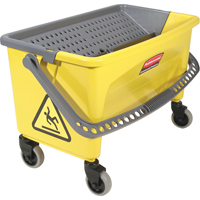 Microfibre Press Wring Buckets, Down Press, 10.75 US Gal. (43 Quart), Yellow Industrial Sales