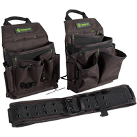 Tool Belt Combo, Polyester, Black Industrial Sales