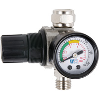 R&eacute;gulateur &agrave; cadran pneumatique avec jauge pour pistolet pulv&eacute;risateur, 1/4" NPT, PSI max. de 135 PSI, Standard Industrial Sales