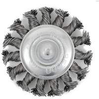 Brosse radiale &agrave; fils nou&eacute;s torsad&eacute;s mont&eacute; sur mandrin EKR275-20, 3", Fils ,02", Tige 1/4" Industrial Sales