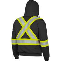 337SF Capuche &agrave; fermeture &eacute;clair ignifug&eacute;e, Hommes, Petit, Noir, 22 cal/cm² Industrial Sales