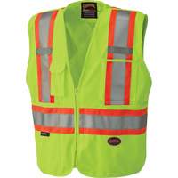 6936 Veste de s&eacute;curit&eacute; d&eacute;tachable en 5 points, Jaune lime haute visibilit&eacute;, 2T-Grand, Polyester Industrial Sales
