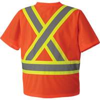 5994 T-shirt de s&eacute;curit&eacute; haute visibilit&eacute;, Polyester, 2T-Grand, Orange haute visibilit&eacute; Industrial Sales