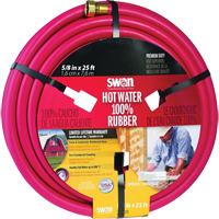 Hot Water Hose, Rubber, 5/8" dia. x 50' L Industrial Sales