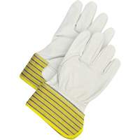 Classic Fitter Gloves, Large, Grain Cowhide Palm, Fleece Inner Lining Industrial Sales