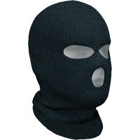 Classic 3-Hole Balaclava, Acrylic, Black Industrial Sales