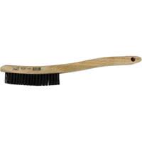 Brosse &agrave; r&eacute;curer &agrave; manche courb&eacute;, Acier, 3 x 19 rangs de fils, Longueur 13-3/4" Industrial Sales