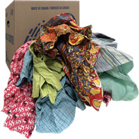 Chiffons d'essuyage, M&eacute;lange de couleurs, 10 lb Industrial Sales