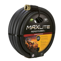 MAXLite Water Hose, Rubber, 3/4" dia. x 50' L Industrial Sales