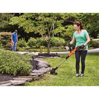 Max* Cordless 2-Speed String Trimmer/Edger Kit, 12", Battery Powered, 20 V Industrial Sales