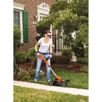 3-in-1 Compact Mower, Push Walk-Behind, Electric, 12" Cutting Width Industrial Sales