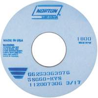 Tool Room Wheel, Type 01, Ceramic Alumina, 14" x 1" Industrial Sales