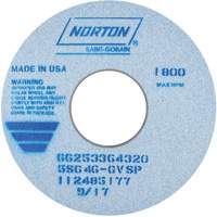 Tool Room Wheel, Type 01, Ceramic Alumina, 14" x 1-1/2" Industrial Sales
