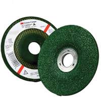 Green Corps Depressed Centre Wheel, 4-1/2" x 1/4", 7/8" Arbor, Aluminum Oxide, Type 27 Industrial Sales