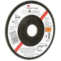 Green Corps Flexible Grinding Wheel, 4-1/2" x 1/8", 7/8" Arbor, Ceramic, Type 27 Industrial Sales