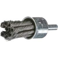 Knot Wire End Brush, 1" Dia., 0.02" Wire Dia., 1/4" Shank Industrial Sales