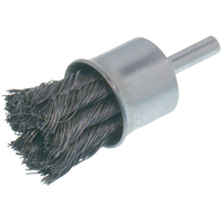 Economy Knot Wire End Brush, 3/4" Dia., 0.02 Wire Dia., 1/4" Shank Industrial Sales