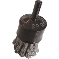 Knotted Wire End Brushes, 1" Dia., 0.014" Wire Dia., 1/4" Shank Industrial Sales